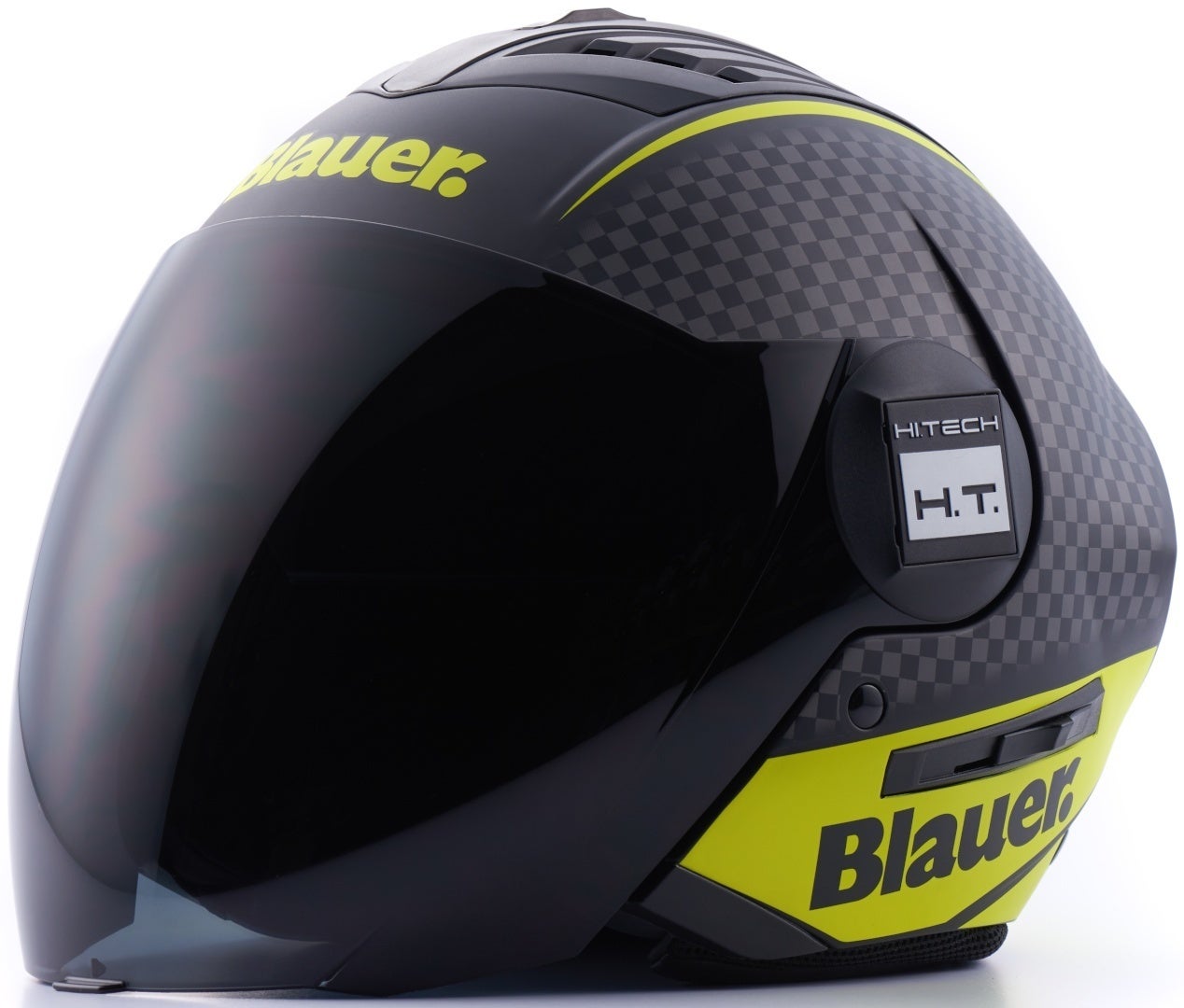 Blauer Real HT Graphic B Cască cu reacție Negru mat/galben M (56/58) Figura 1