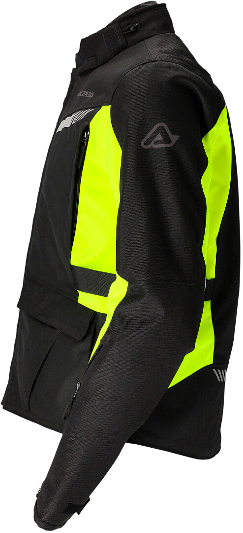 Acerbis X-Trail Motorfiets textiel jas Zwart/Geel 3XL Figuur 2