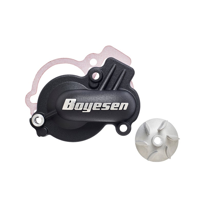 Boyesen Kit Supercooler - Tampa da Bomba de Água Preta com Impulsor Figura 1