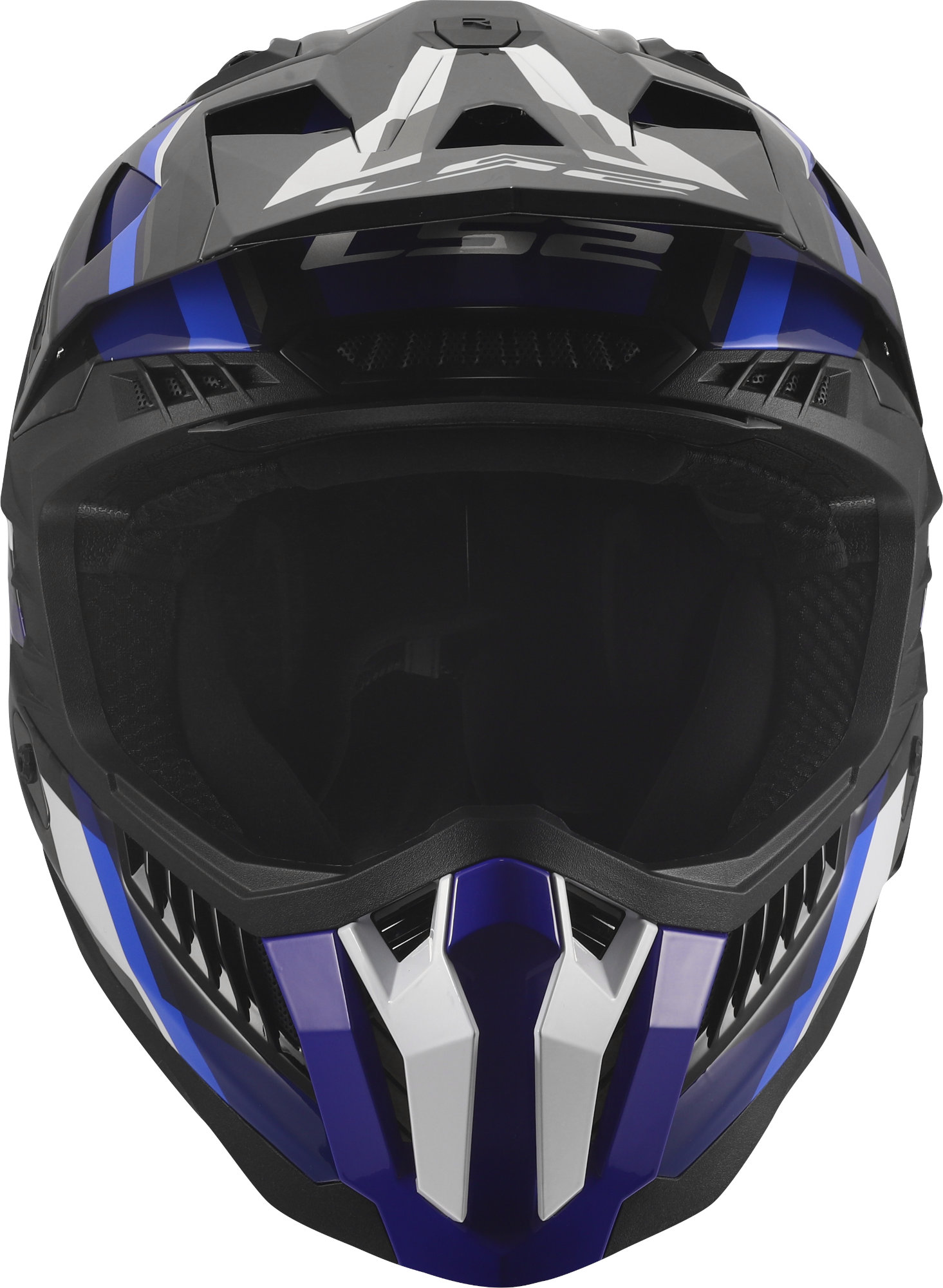 LS2 MX703 X-Force Phantom Motocrosshelm blauw/wit S (55/56) Figuur 8