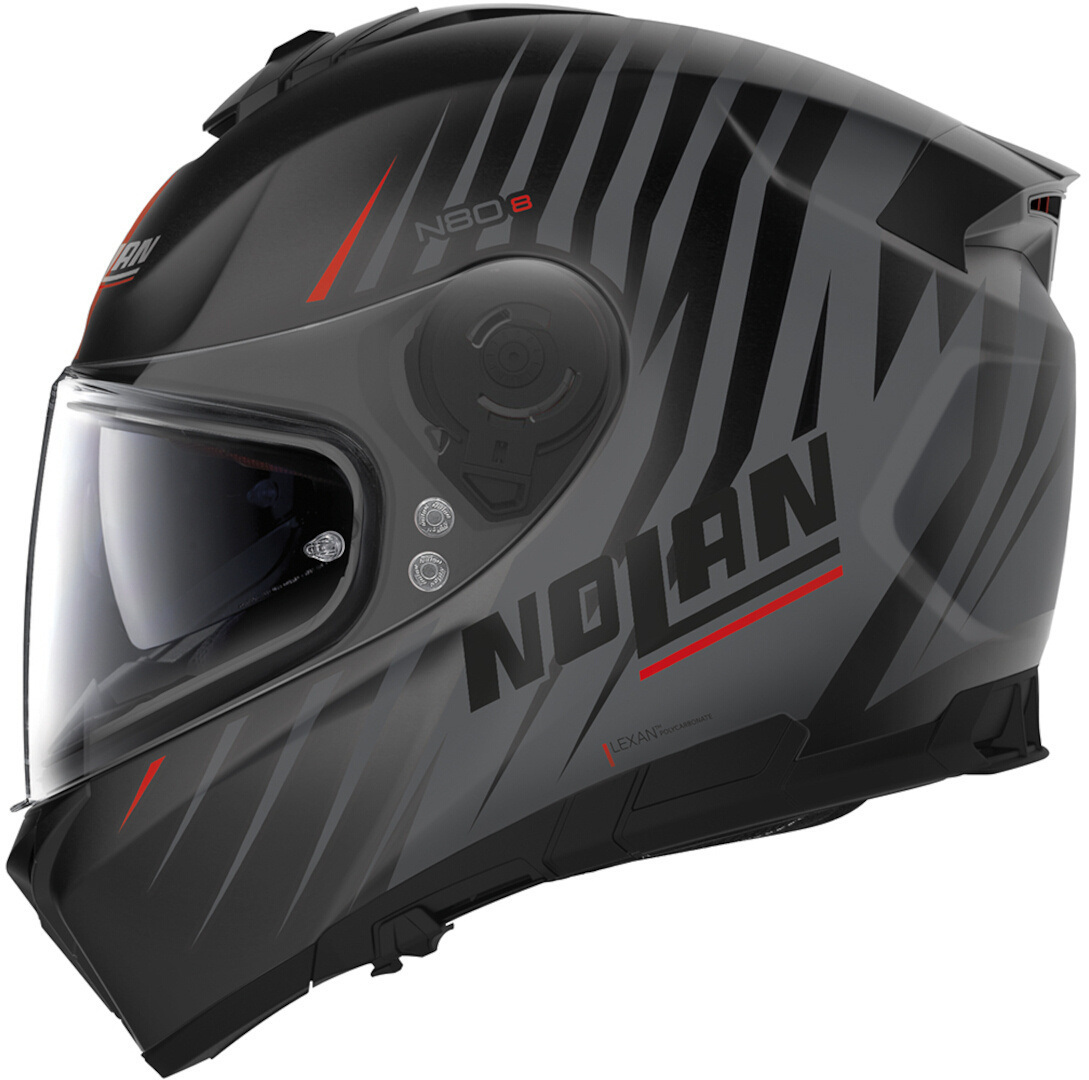Nolan N80-8 Kosmos N-Com Přilba černá matná/šedá S (56) Obrázek 2