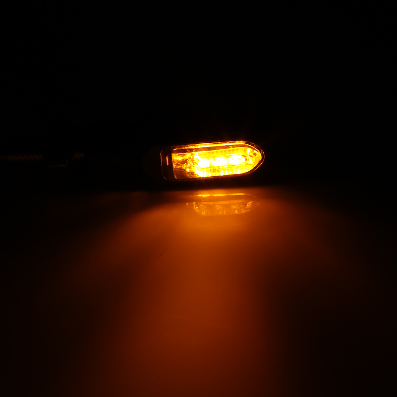 HIGHSIDER Smart Namiko-TS LED 2in1 Indikator DRL Kombination Body Svart / Lins Rökt (Par), Fram Figur 5