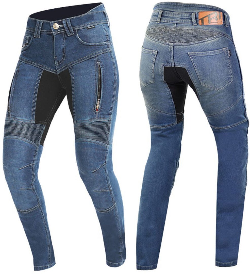Trilobite Parado Blue Skinny Dames Motorfiets Jeans 30/34 Figuur 1