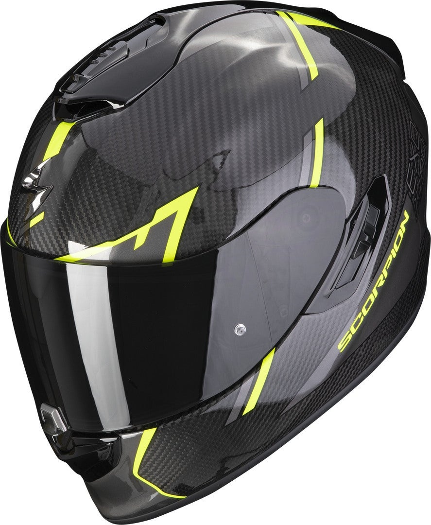 Scorpion EXO-1400 Evo Air Kendal Carbon hjelm sort/gul XL (61/62) Figur 1