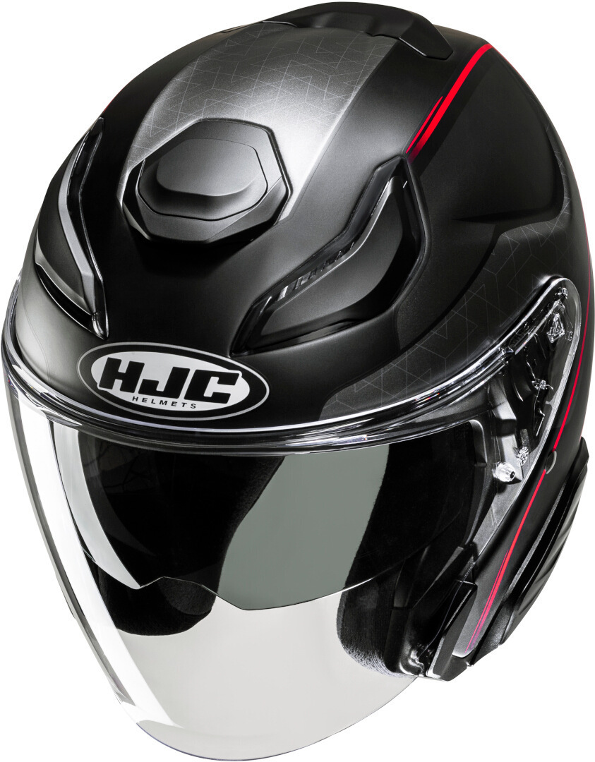 HJC F31 Ludi Jet hjälm svart/grå/röd S (55/56) Figur 3