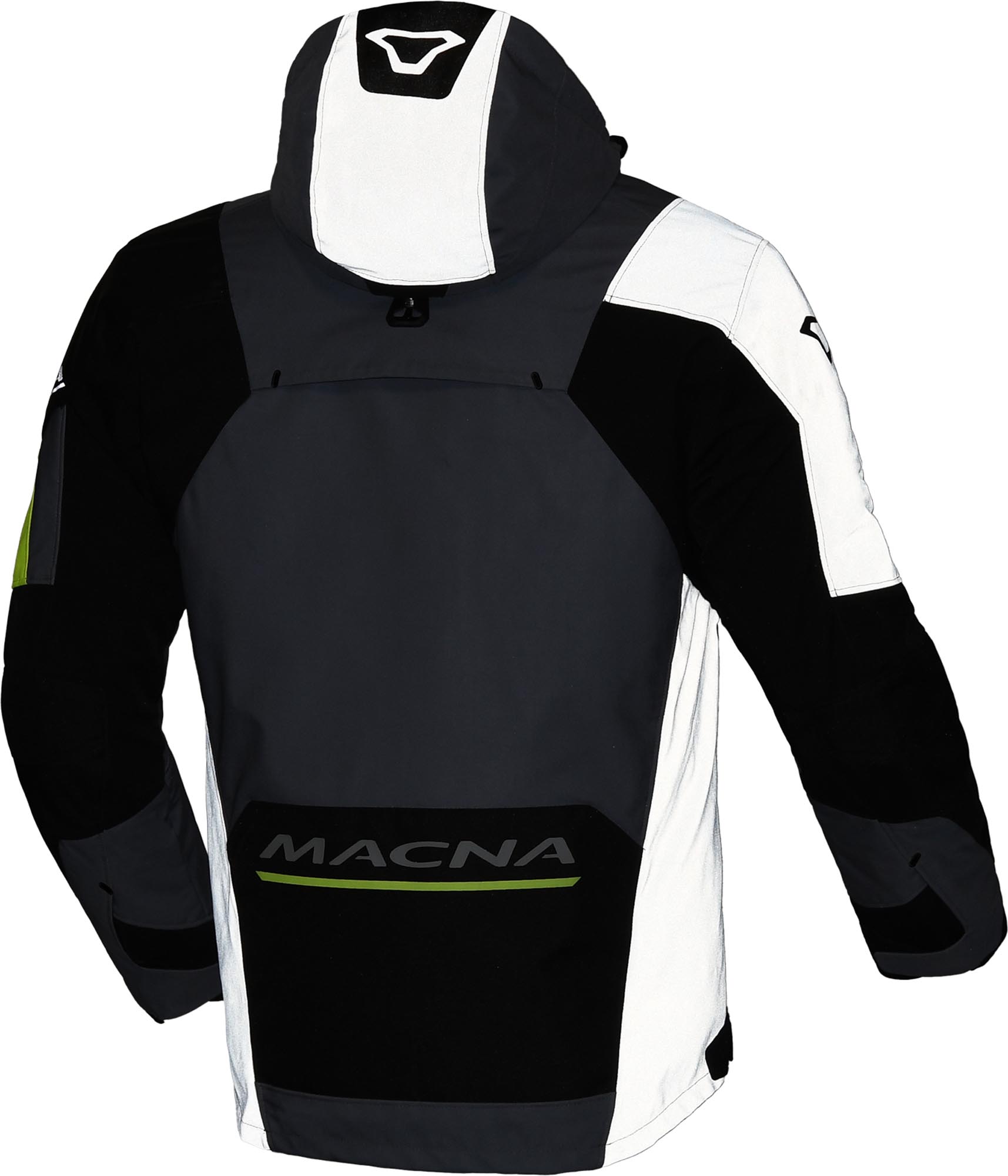 Macna Angle 2.0 Jaqueta têxtil de motocicleta impermeável cinza/amarelo S Figura 4