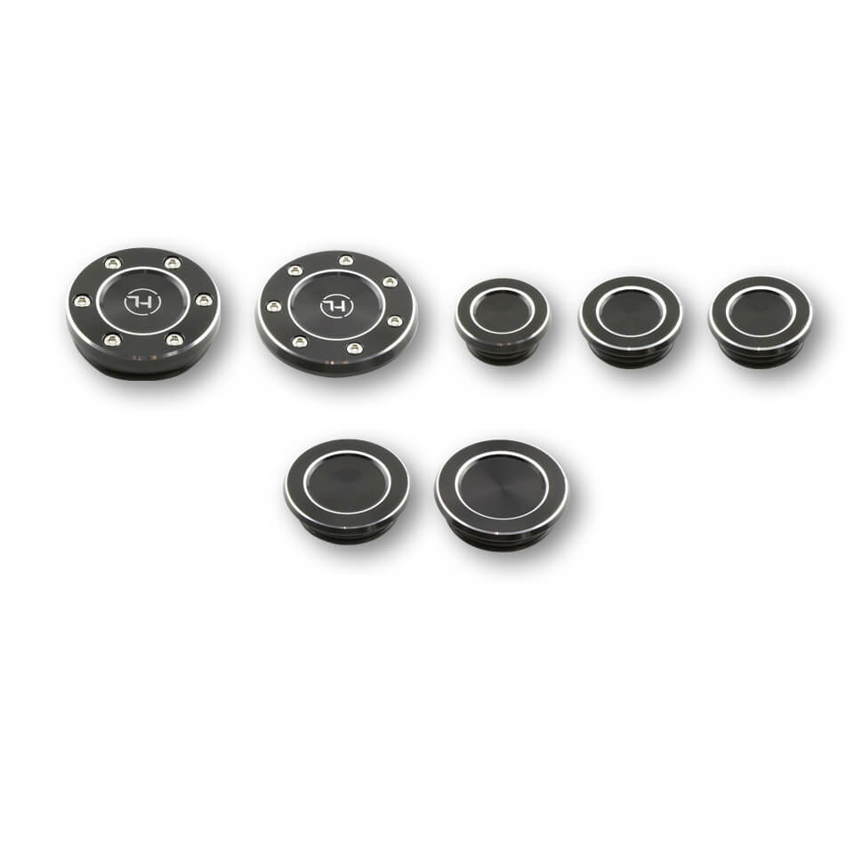 HIGHSIDER CNC FRAME CAP Set, Abdeckkappen Set für BMW RnineT Settimo pezzi Figura 2