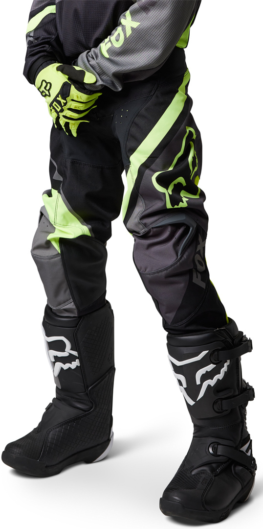 FOX 180 Xpozr Motocrossbyxor för ungdomar grå/gul 24 Figur 6