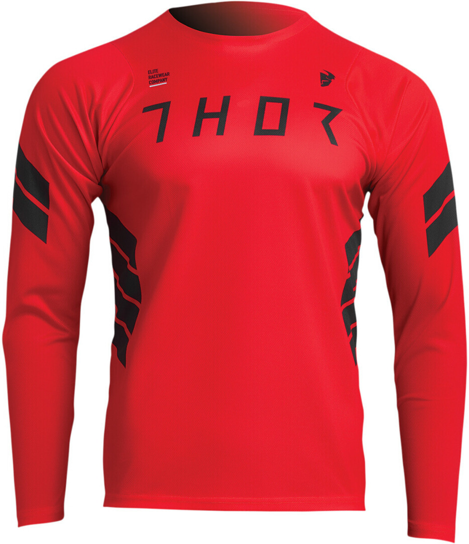 Thor Assist Sting Longsleeve Bicycle Jersey red/black S Figure 1