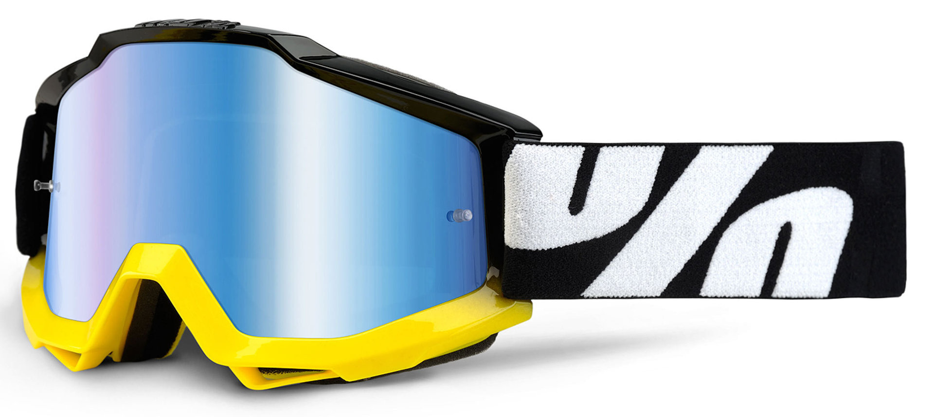 100% Accuri Extra Ochelari de motocross galben/negru Figura 1