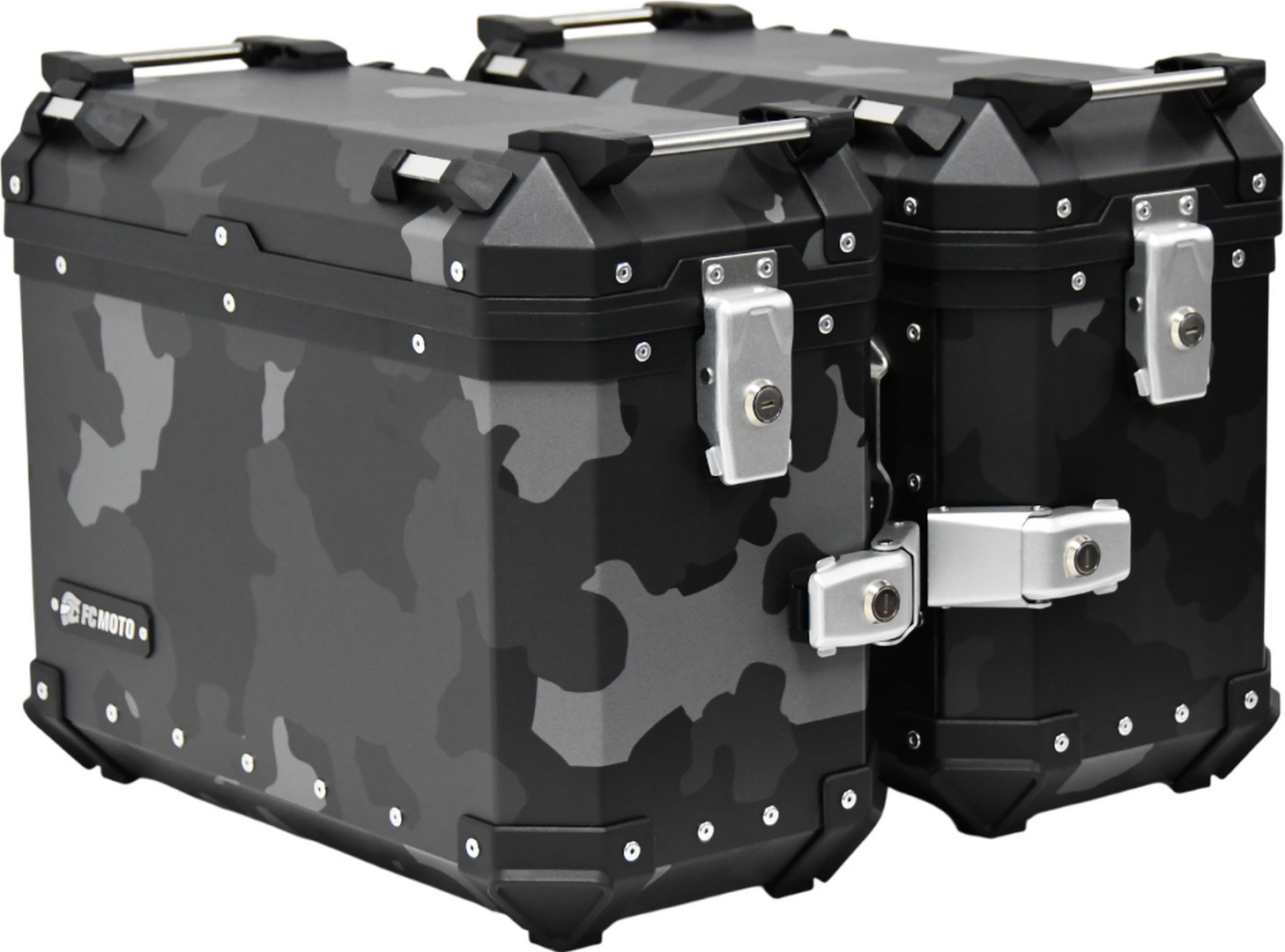 FC-Moto Terreno EVO Camo Black 36 L Alu Set de carcasă laterală + Set de cilindri de încuietoare Figura 1