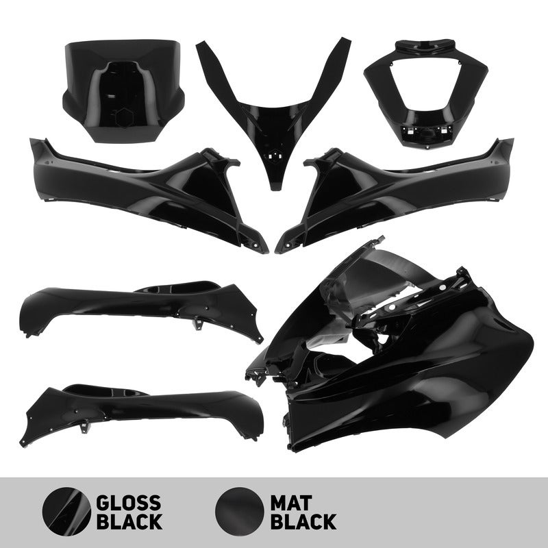 O PARTS Kit Corpo Matt Black - Piaggio MP3 125/250/300 (11-14) 400 (08-11) 500 (11-13) Figura 2
