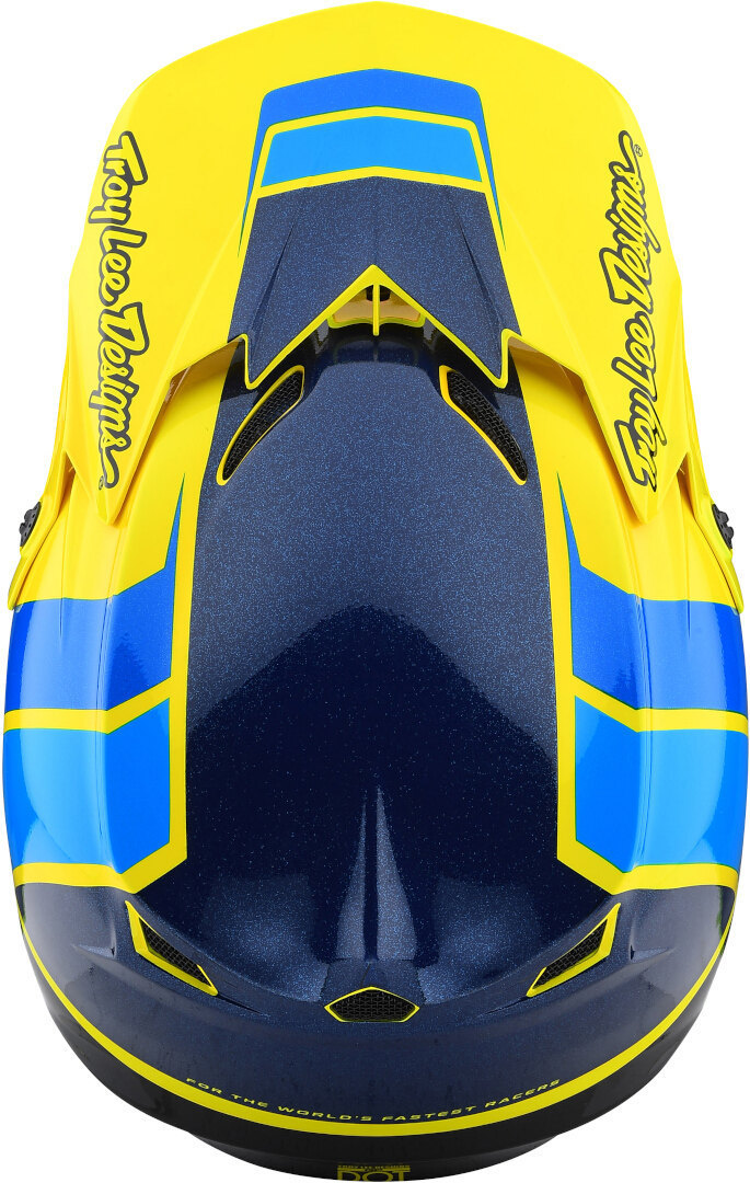 Troy Lee Designs GP Nova Cască de motocross pentru tineret Galben neon Y/M (50/51) Figura 2