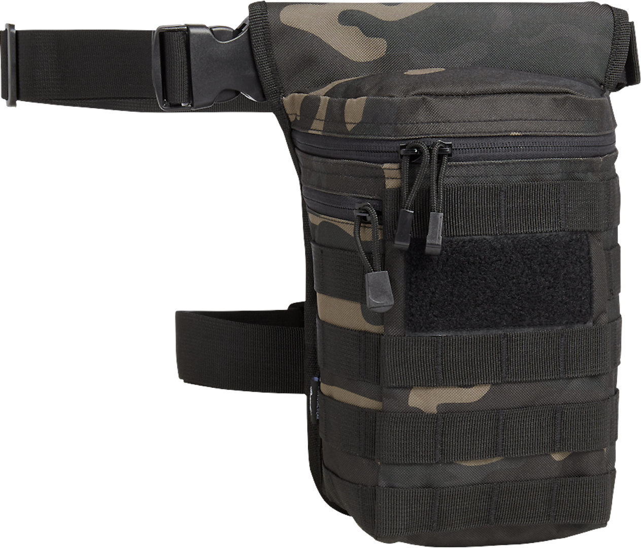Brandit Side Kick Leg Bag Negru/Camuflaj Figura 1