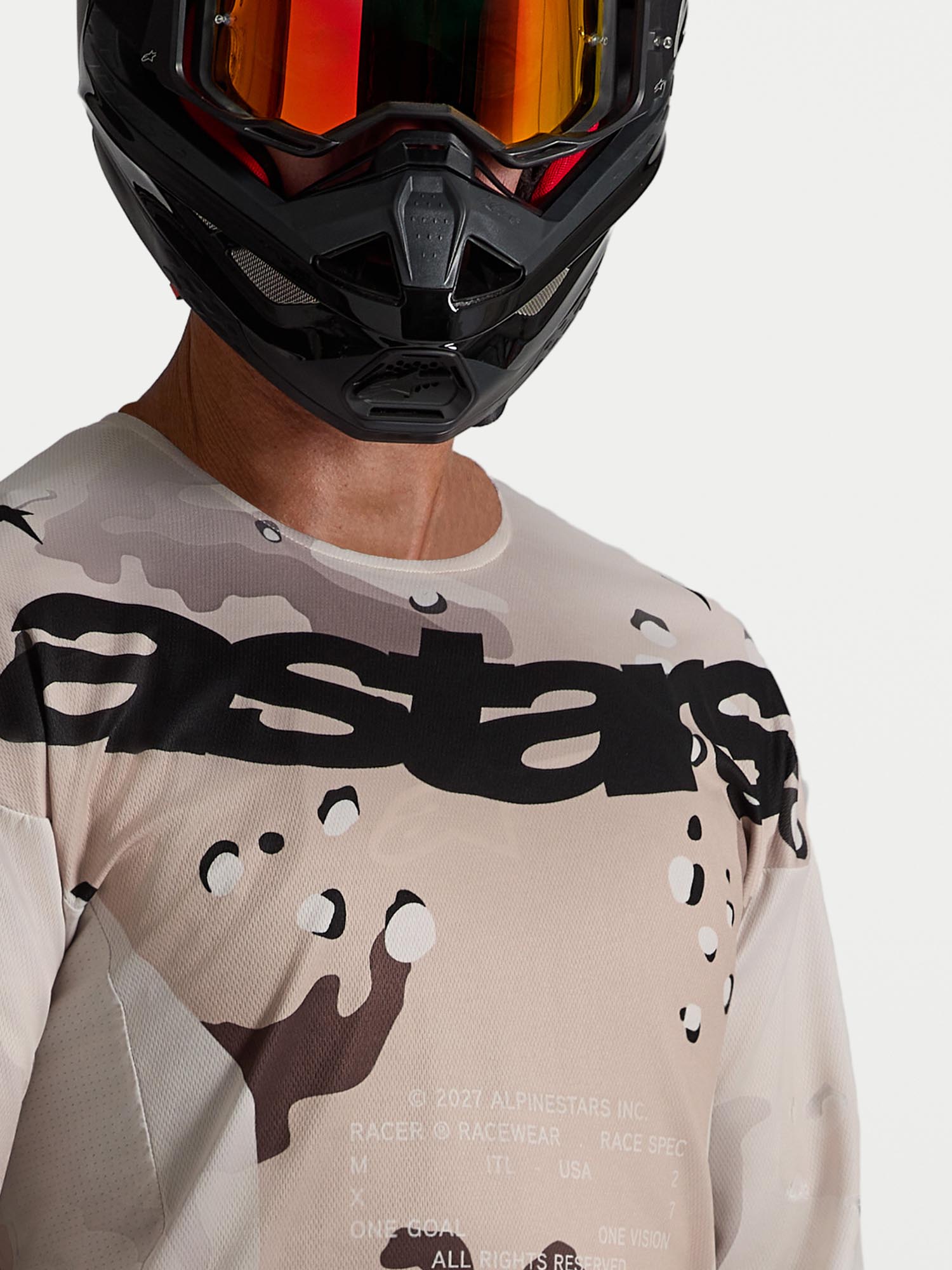 Alpinestars Racer Lone Мотокроссовая майка коричневый/чёрный M Рисунок 5