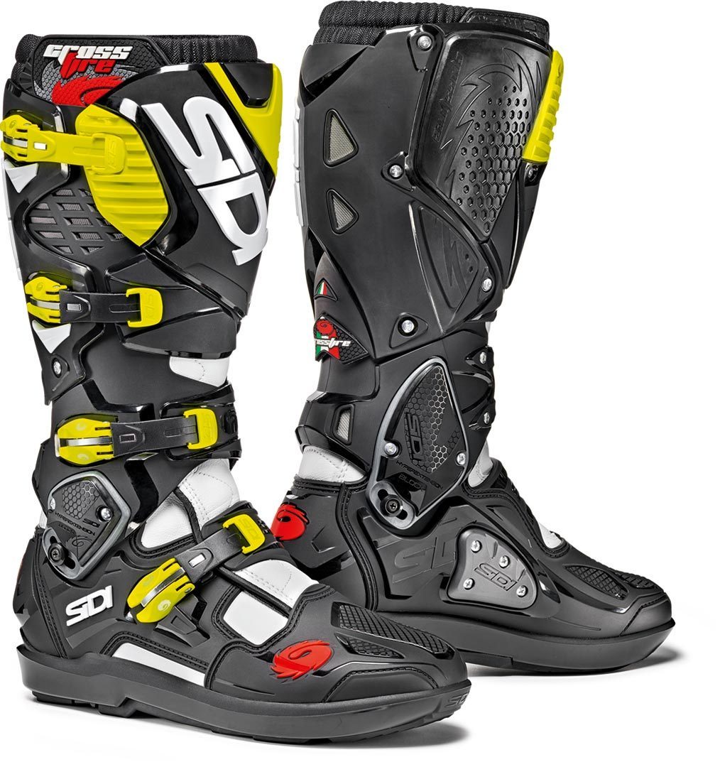 Sidi Crossfire 3 SRS Motocross Boots black/yellow/red 41 Figure 1