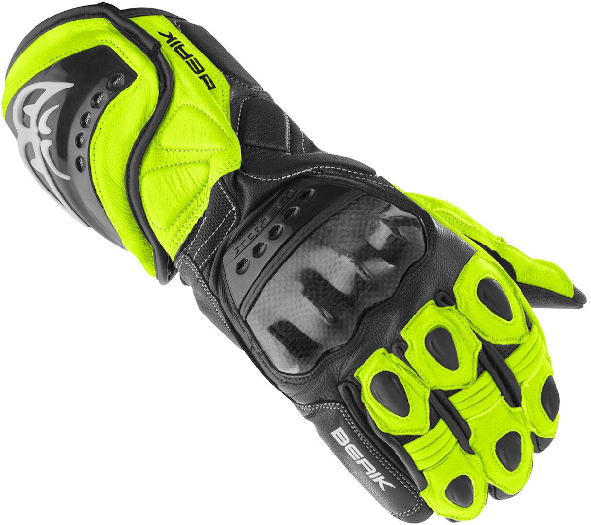 Berik TX-1 Motorcykelhandsker sort/neon S Figur 1