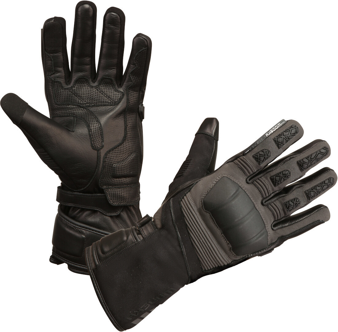 Modeka Black Ridge Motorfiets handschoenen grijs/zwart 14 Figuur 1