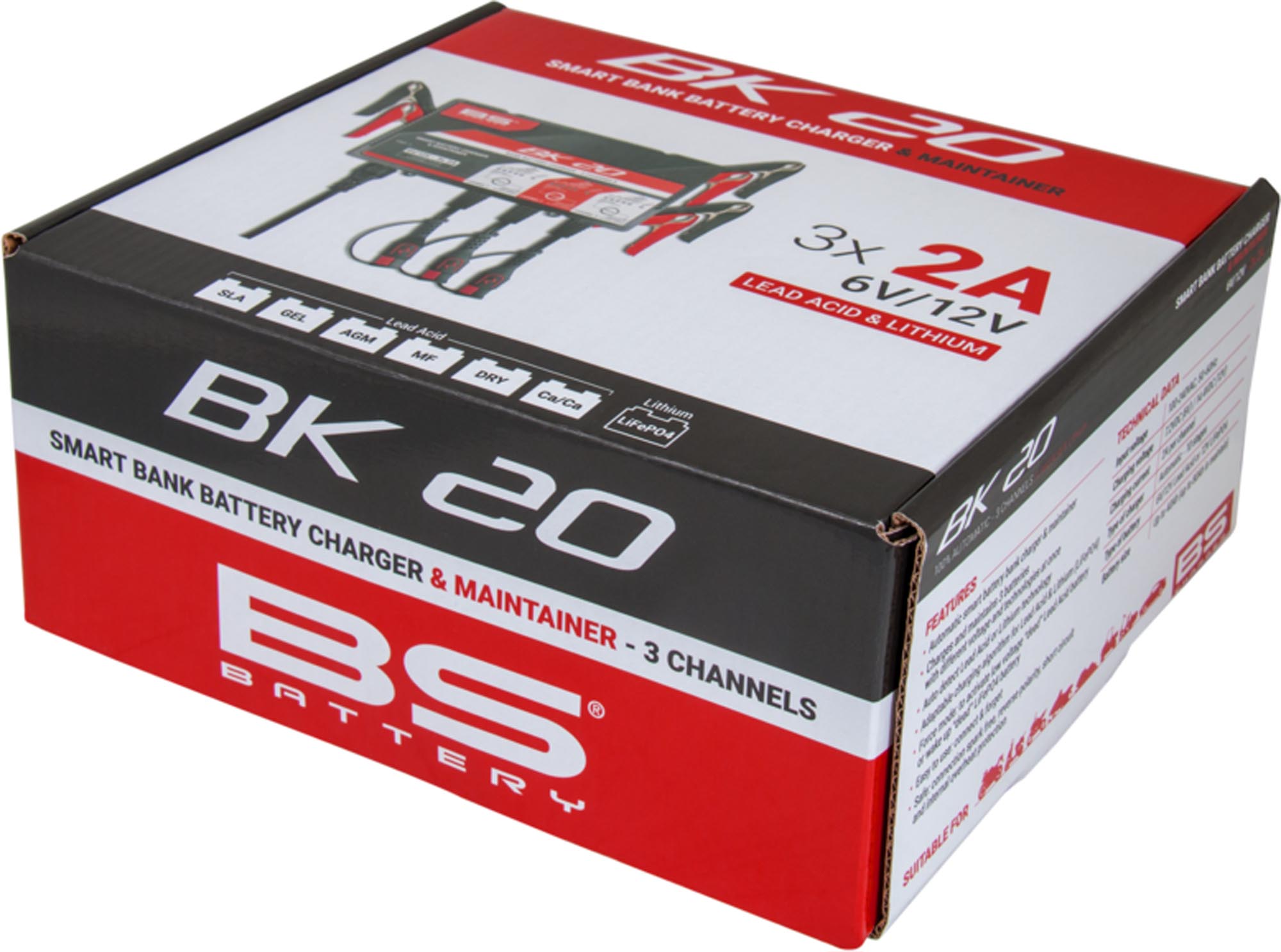 BS Battery Încărcător inteligent de baterii BK20 -6V/12V 3x2A Figura 4