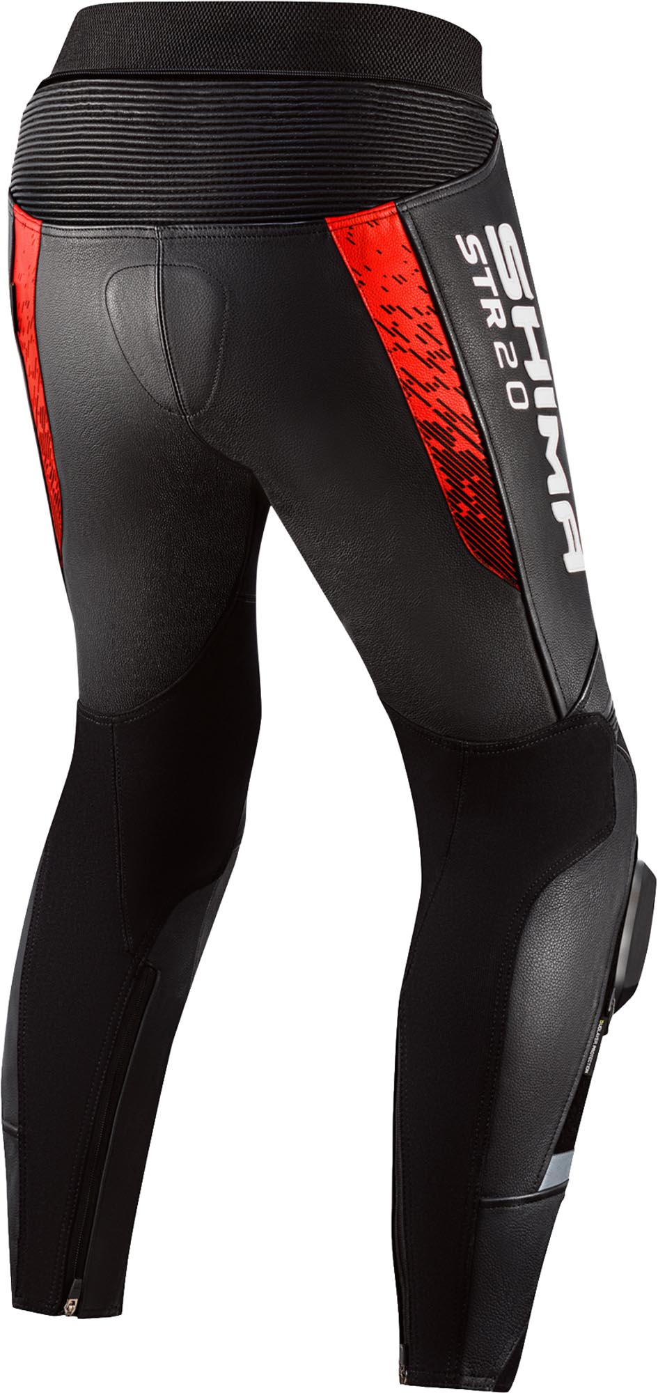 SHIMA STR 2.0 Motorrad Lederhose schwarz/rot/fluo-dunkelrot 60 Abbildung 2