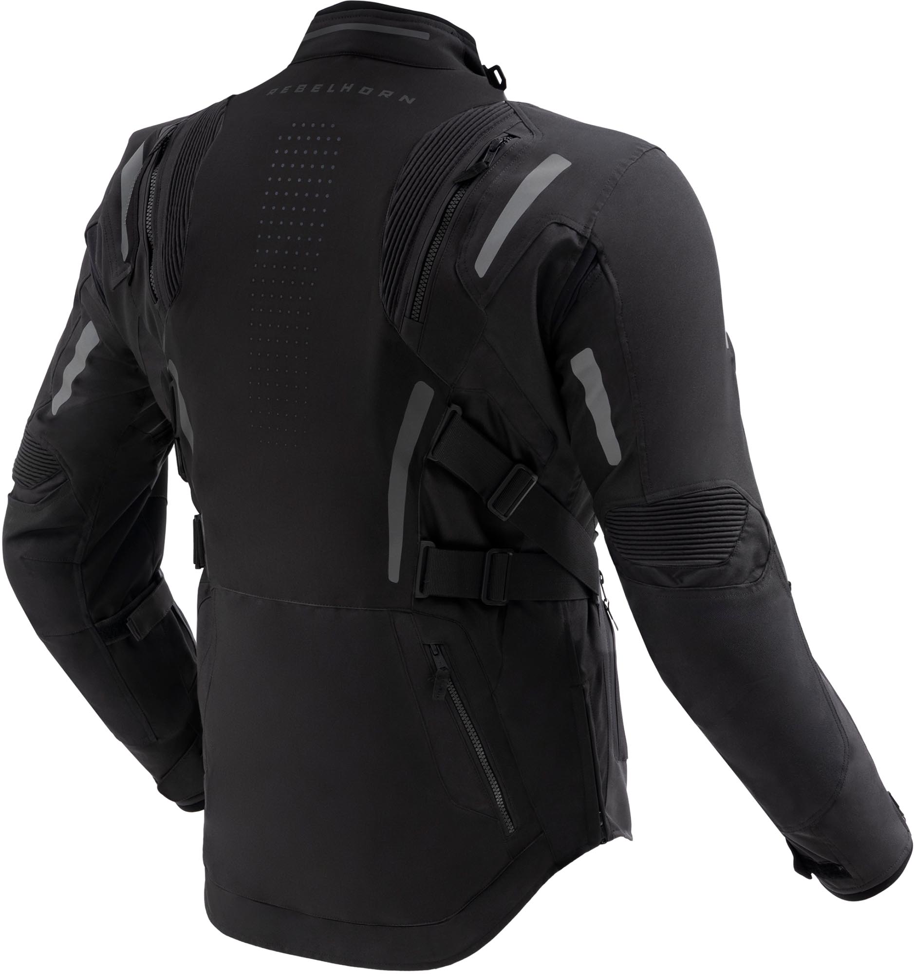 Side view of Rebelhorn Hiker 4 waterproof Motorcycle Textile Jacket