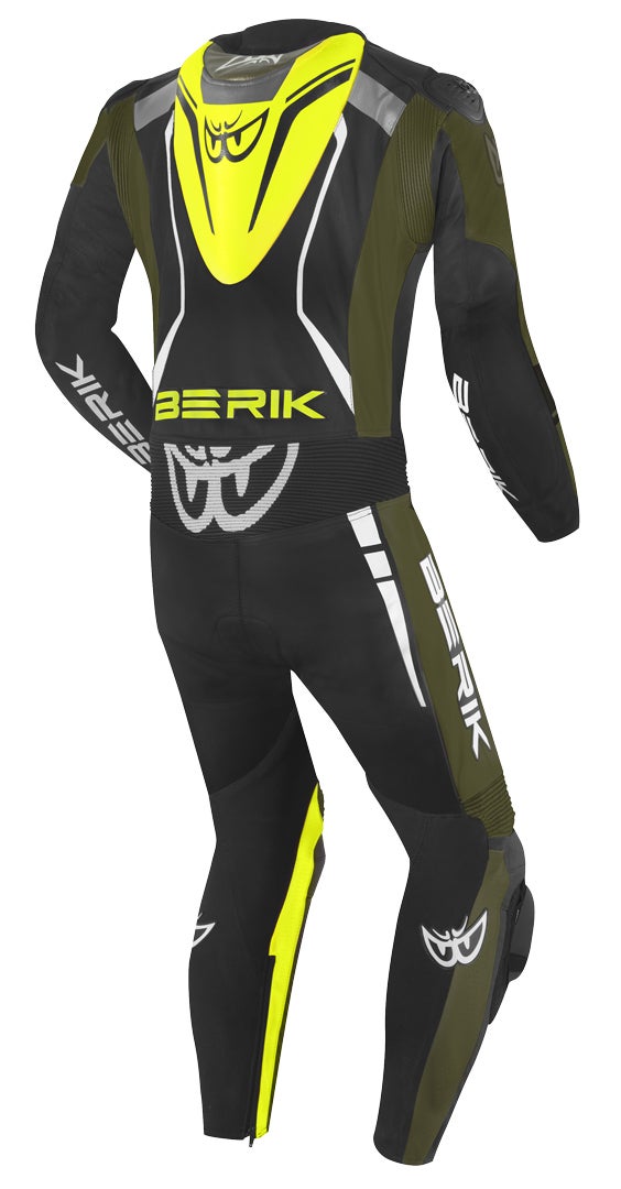 Berik Absolute GP One Piece Motorcycle Leather Suit black/fluo-yellow/green 60 Figure 2