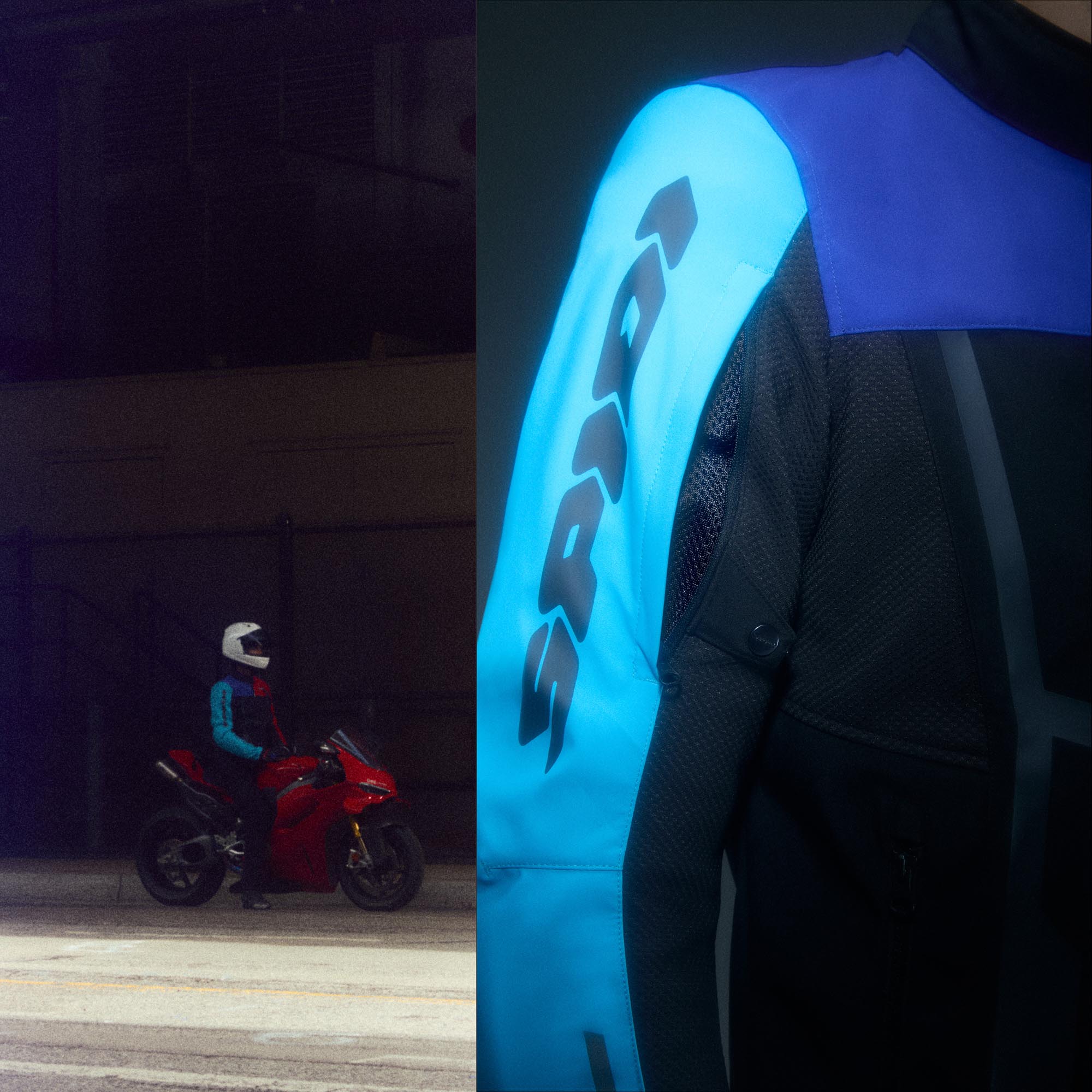 Spidi Motojoy Motorrad Textiljacke schwarz/rot/blau M Abbildung 4