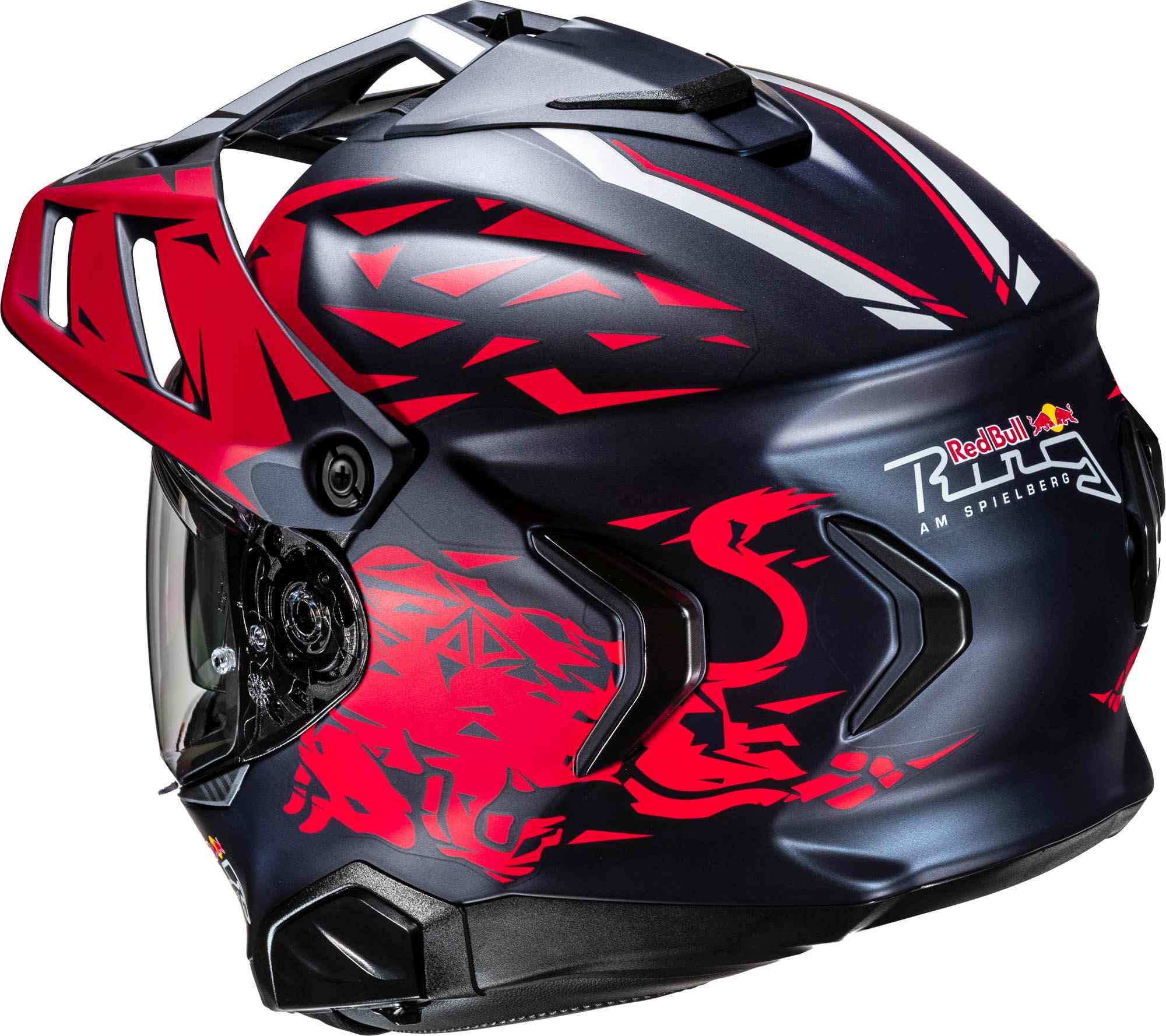 Side view of HJC RPHA 60 Spielberg Red Bull Ring Enduro Helmet