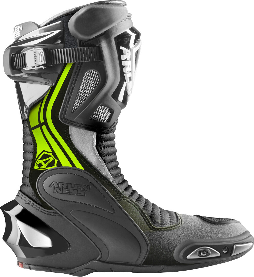 Arlen Ness Pro Shift 2 Botas de motocicleta preto/neon-amarelo 39 Figura 2