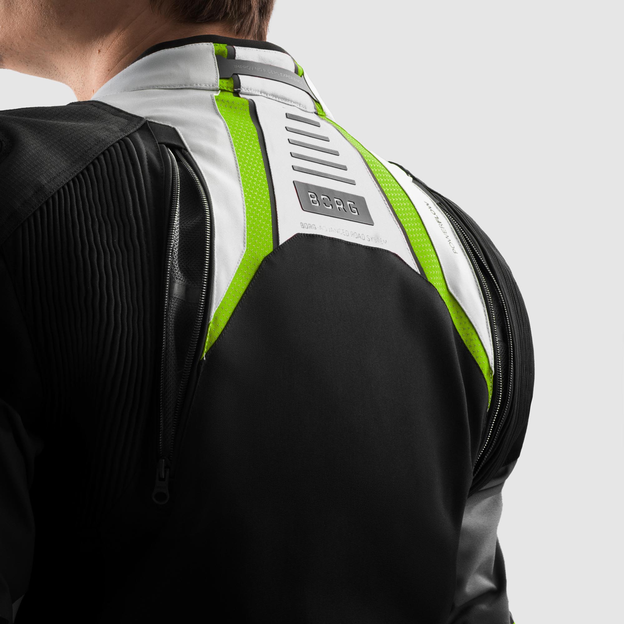 Side view of Rebelhorn Borg 2 waterproof Motorcycle Textile Jacket