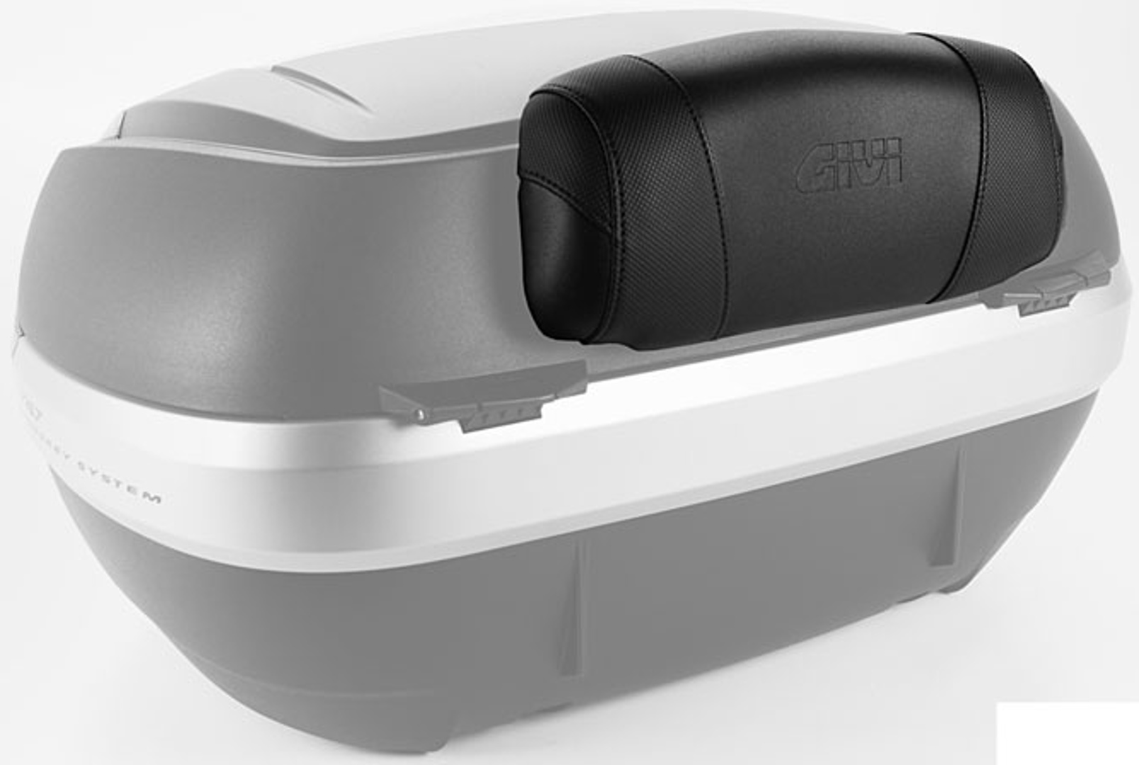 GIVI Beifahrer Rückenlehne für V47 Monokey Koffer soft schwarz, aus Kunstleder Figur 1