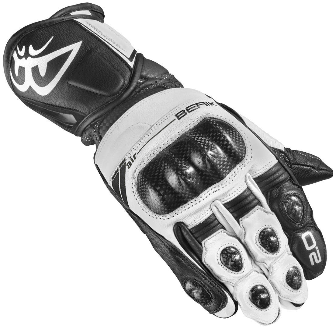 Berik ST-Evo Motorcycle Gloves black/white M Figure 1