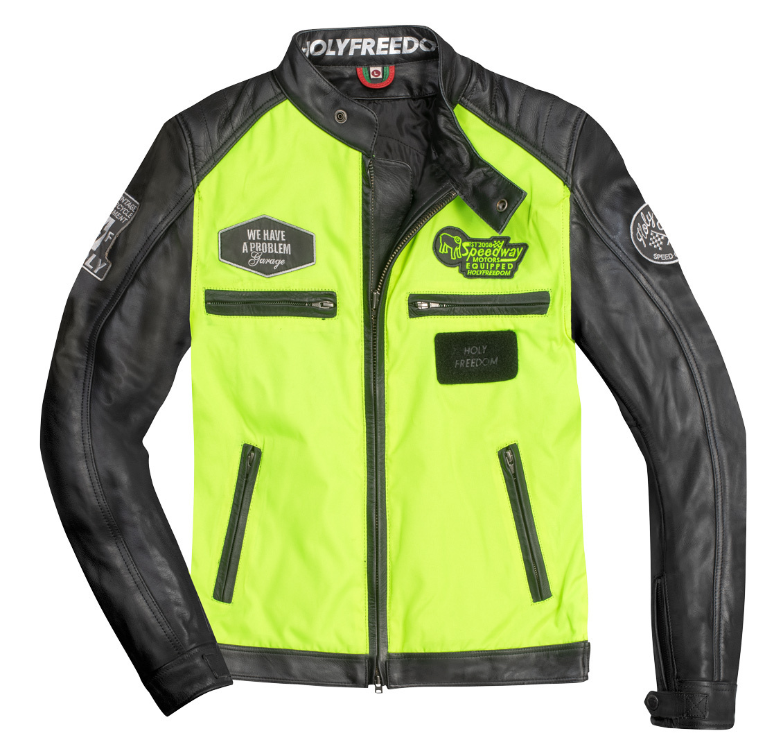 HolyFreedom Zero Vision Motorcycle Leather Jacket L Figure 1