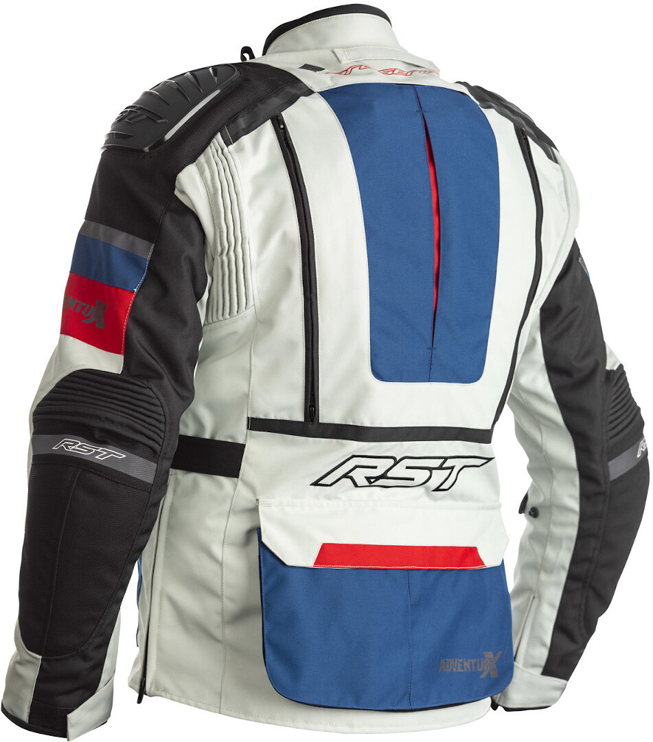 RST Adventure-X Motorcykel tekstiljakke hvid/blå/rød L Figur 2