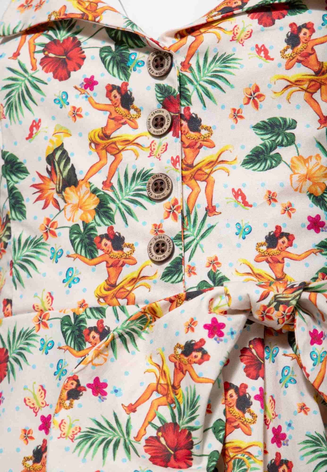 Queen Kerosin Hula Girls Robe pour dames XS Figure 3
