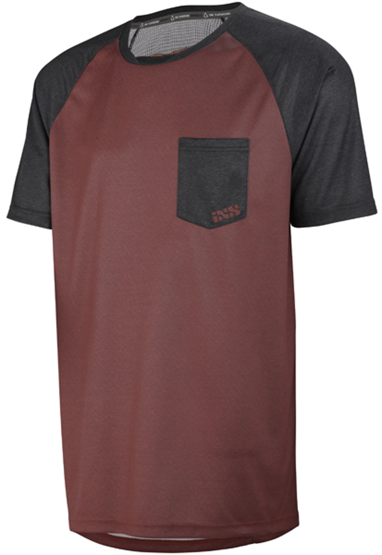 IXS Flow Jersey rosso scuro L Figura 1