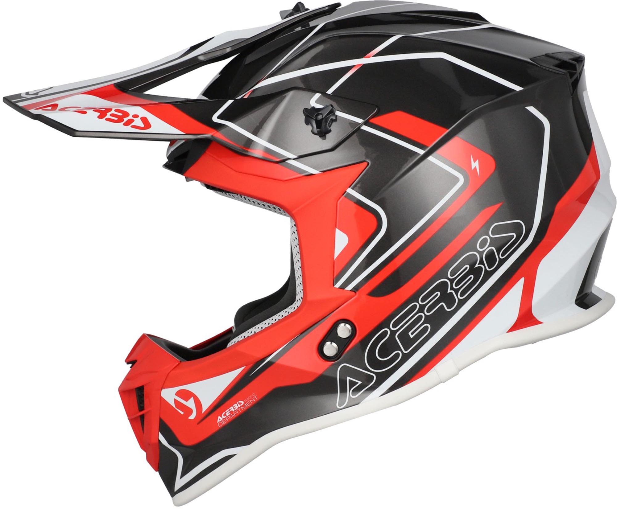 Acerbis Linear 2026 Casco da motocross nero/rosso/bianco S (55/56) Figura 3