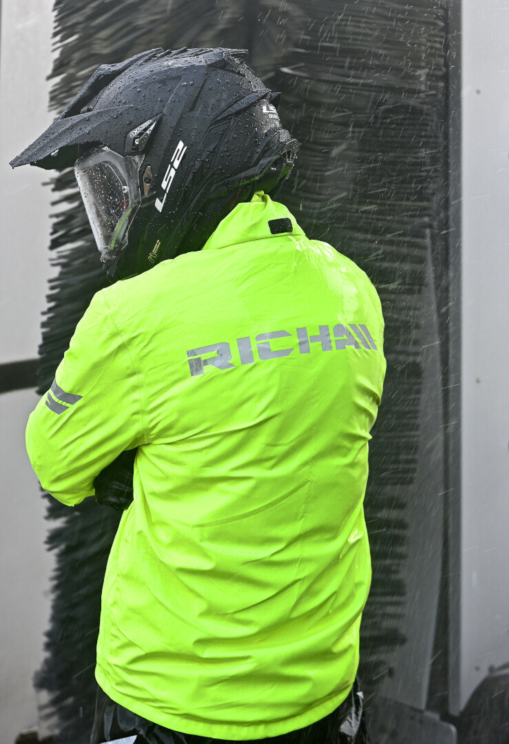 Richa Rain Stretch 2L Motorcycle Rain Jacket neon yellow XL Figure 9