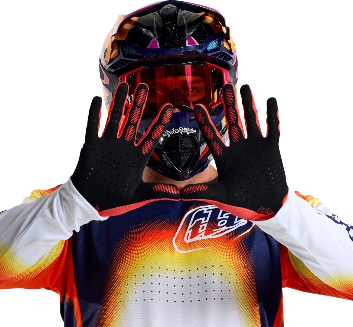 Troy Lee Designs Air Mono Motocross handsker orange L Figur 4