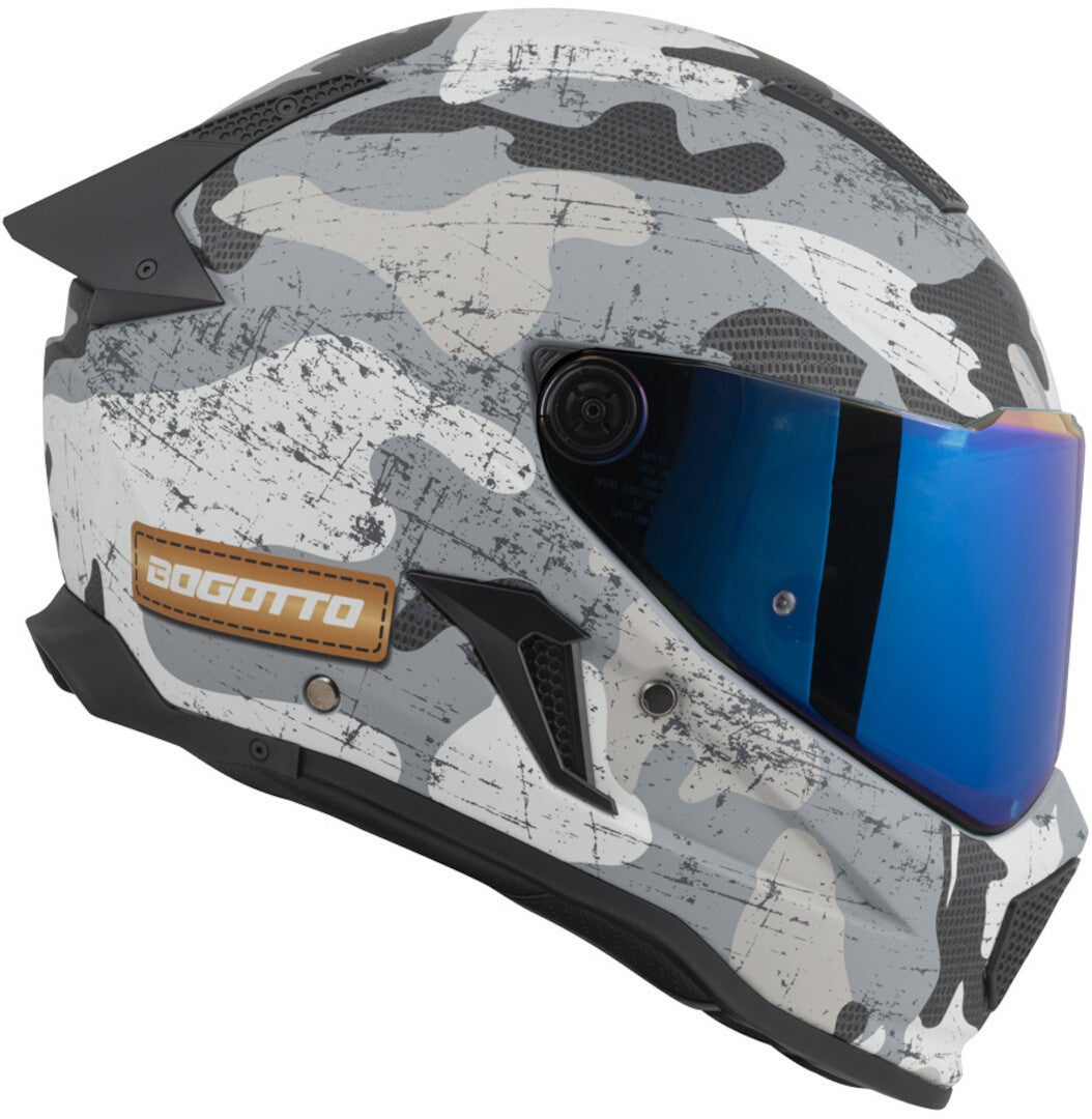 Bogotto Rapto Camo Hjelm hvid mat/grå M Figur 12