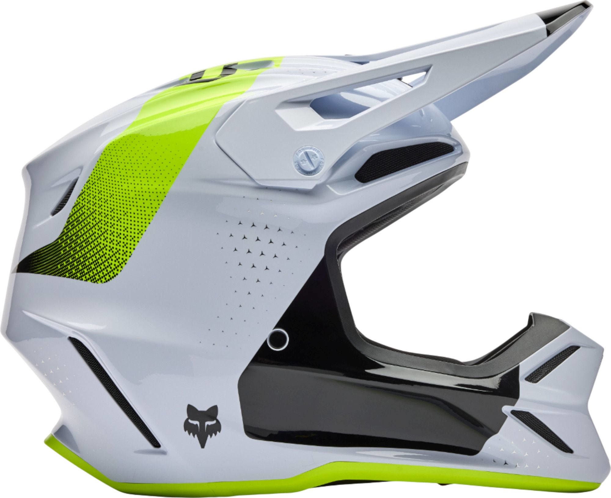 FOX V3 Tine Motorcross helm Wit XXL (63/64) Figuur 2