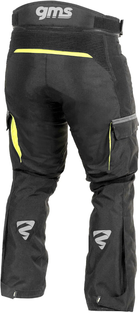 GMS Everest Motorcycle Textile Pants black/yellow M Figure 5