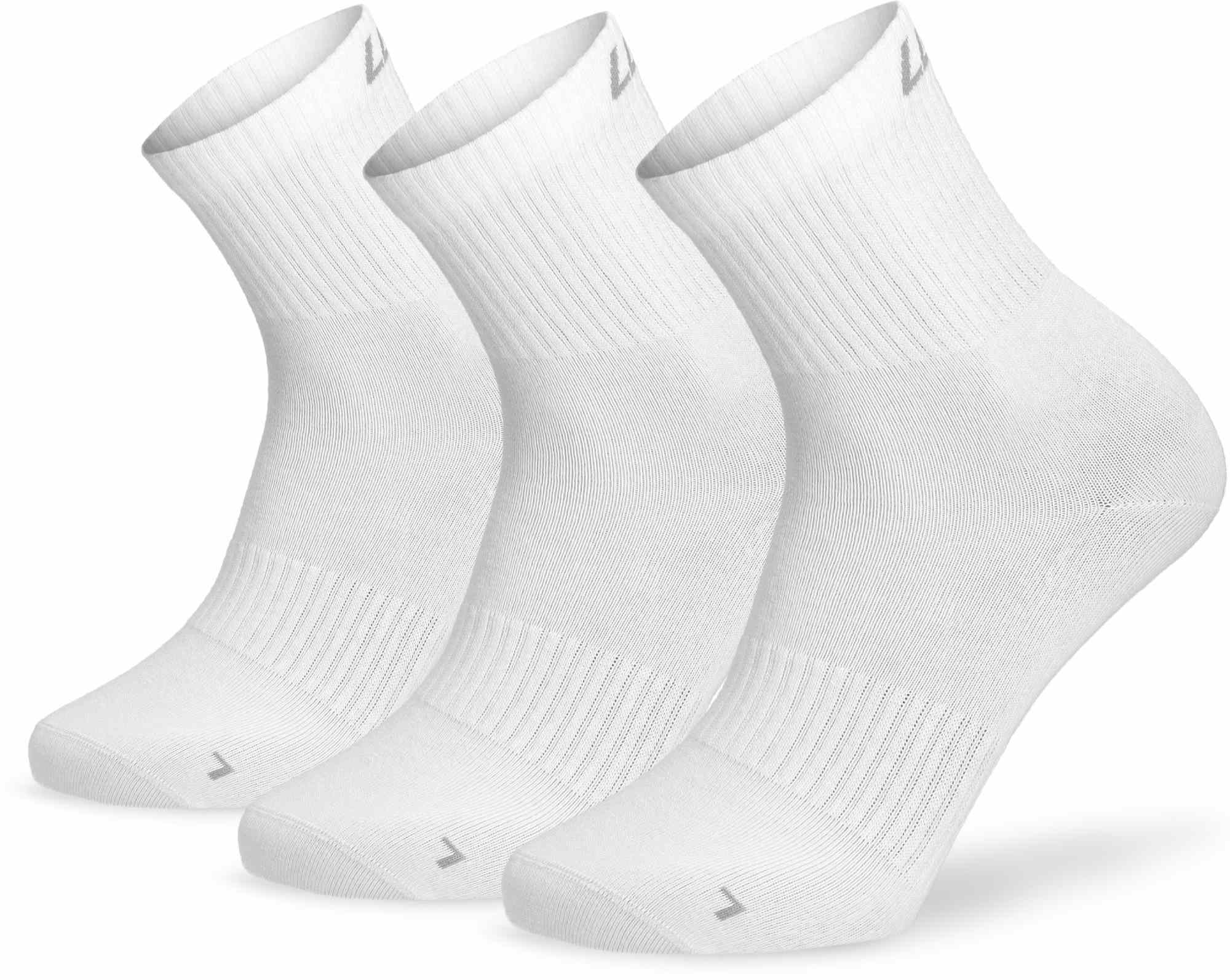 Lenz Sports Low Cut Calcetines - Pack de 3 Blanco 43-46 Figura 1