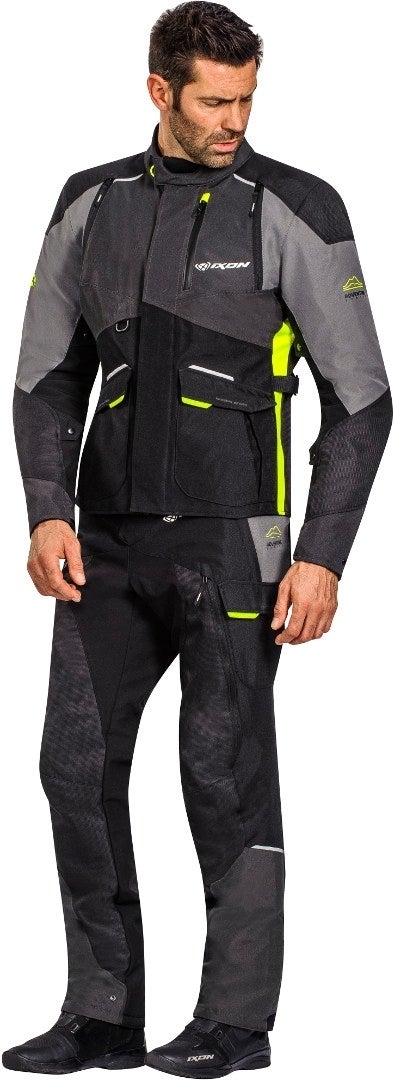Ixon Balder Motorcycle Textile Pants black/yellow XL Figure 3