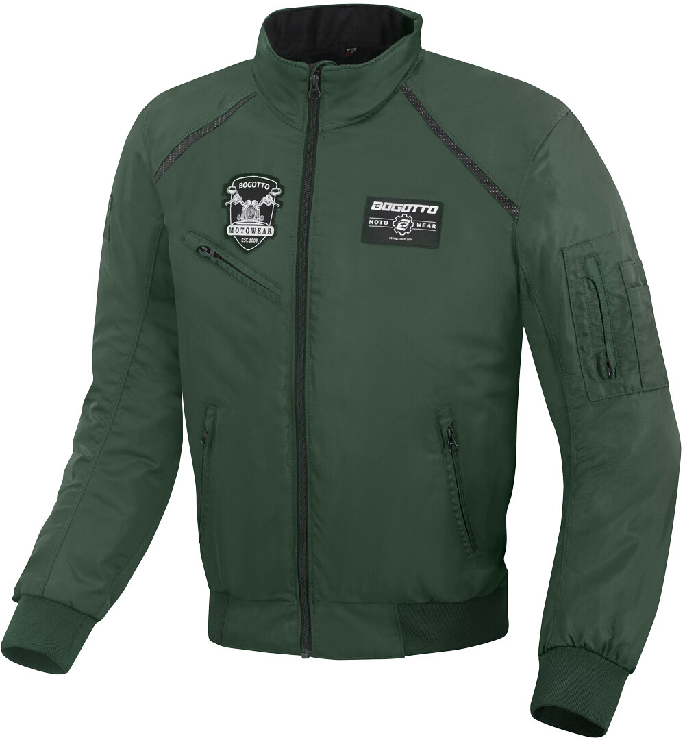 Bogotto Boston Motorcycle Textile Jacket dark green L Figure 1