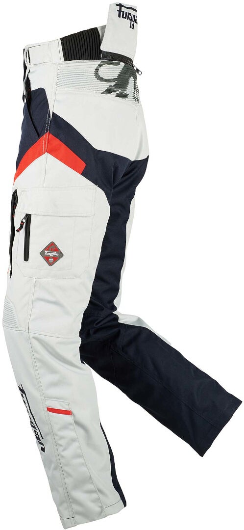 Furygan Apalaches Senhoras Motocicleta Calças Têxteis azul/branco/vermelho S Figura 2