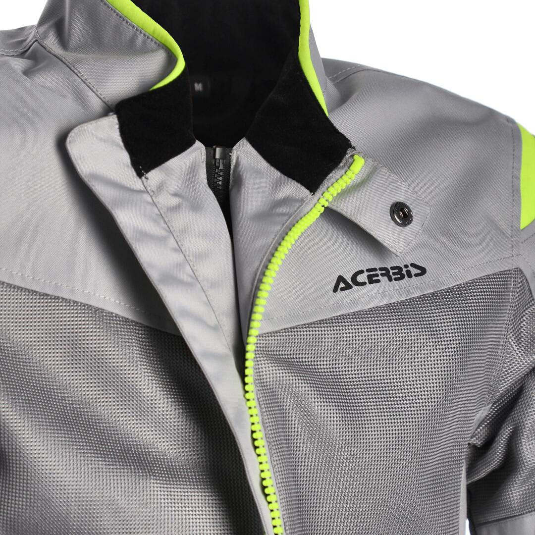 Acerbis Ramsey Vented 2.0 Mesh Motorcycle Textile Jacket grey/yellow XL Figure 3