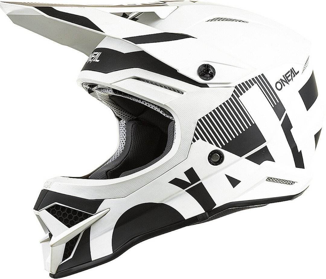 Oneal 3Series Vertical V.22 Cască de motocross alb/negru S (55/56) Figura 1