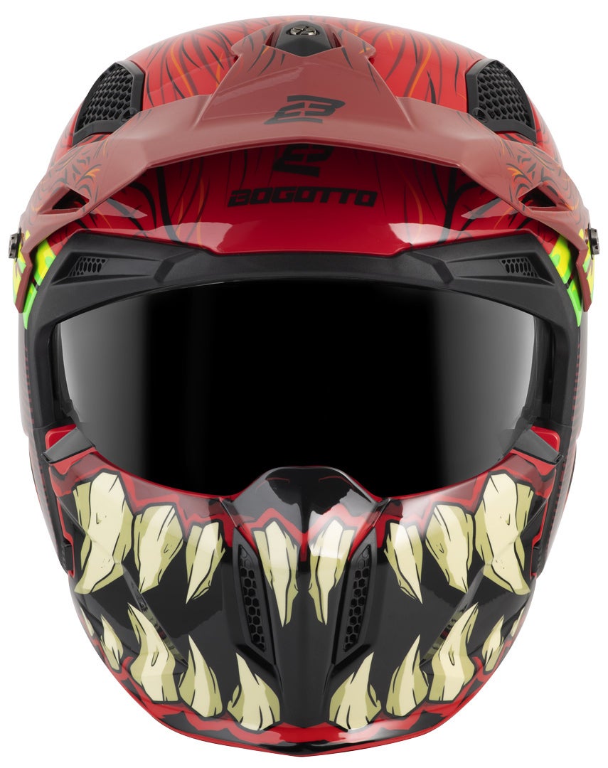 Bogotto Radic Bestia 22.06 Casco rosso/nero/giallo S Figura 5
