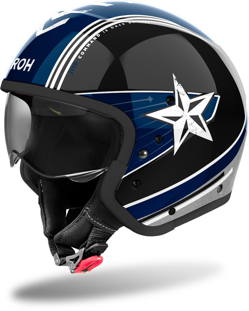 Airoh J110 Command Casque jet noir/bleu L (59/60) Figure 1